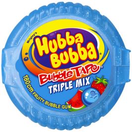 Жевательная резинка Hubba Bubba Mega Long клубника-черника-арбуз